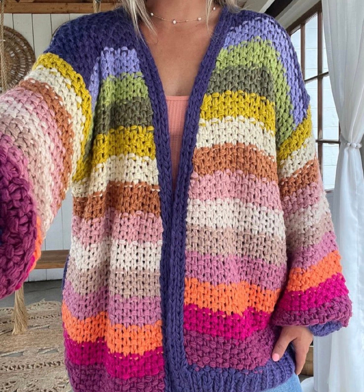 Better With You Rainbow Cardigan
