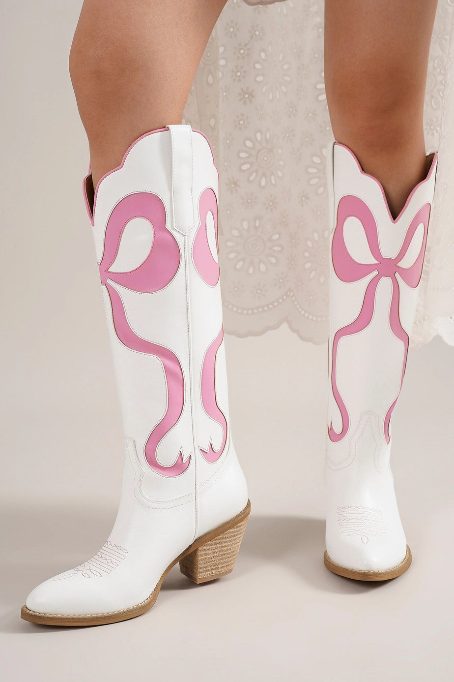 The Kacey Bow Boots : Pink | BEAST BRAND