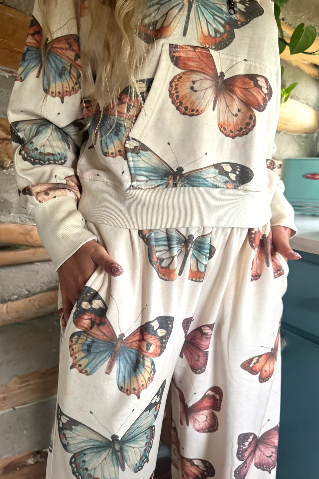 Butterfly Season Zip Pullover
