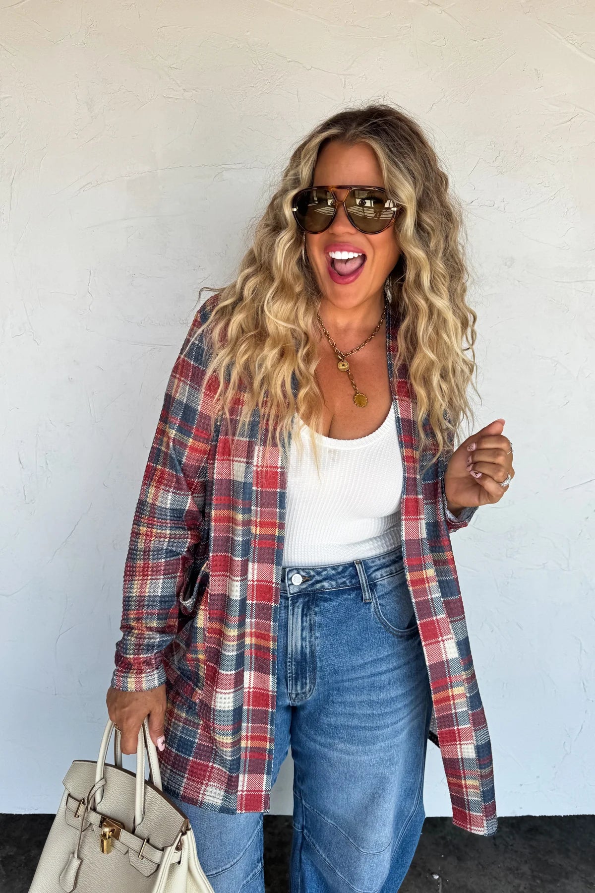 Plaid Lola Cardigan : 3 Color Options | PREORDER