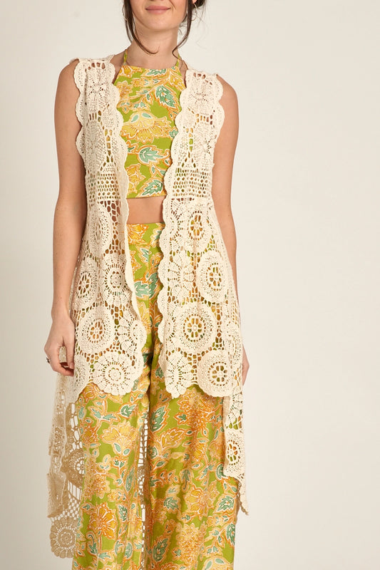 Boho High-Low Vest (S left)