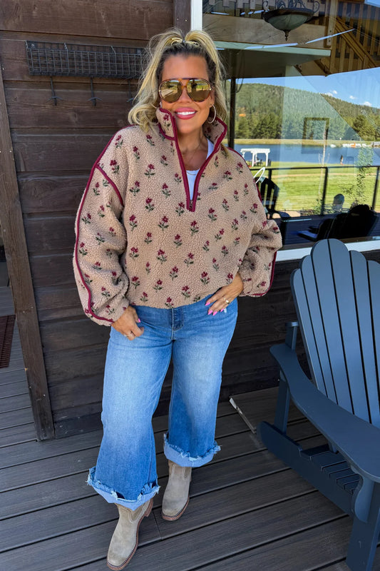 After Sunset Floral Pullover : PREORDER