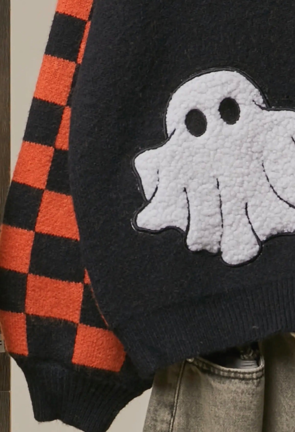 Halloween Checkered Cardi : PREORDER