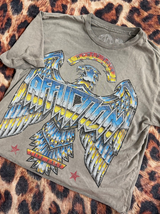 Affliction Cropped World Tour Tee : S