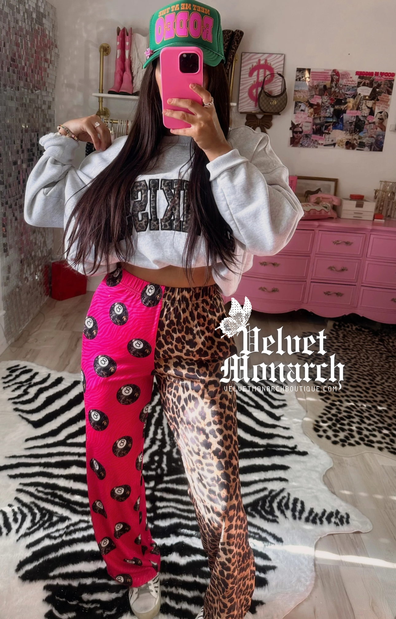 Double Trouble Pink Zebra 8 Balls & Leopard Pants
