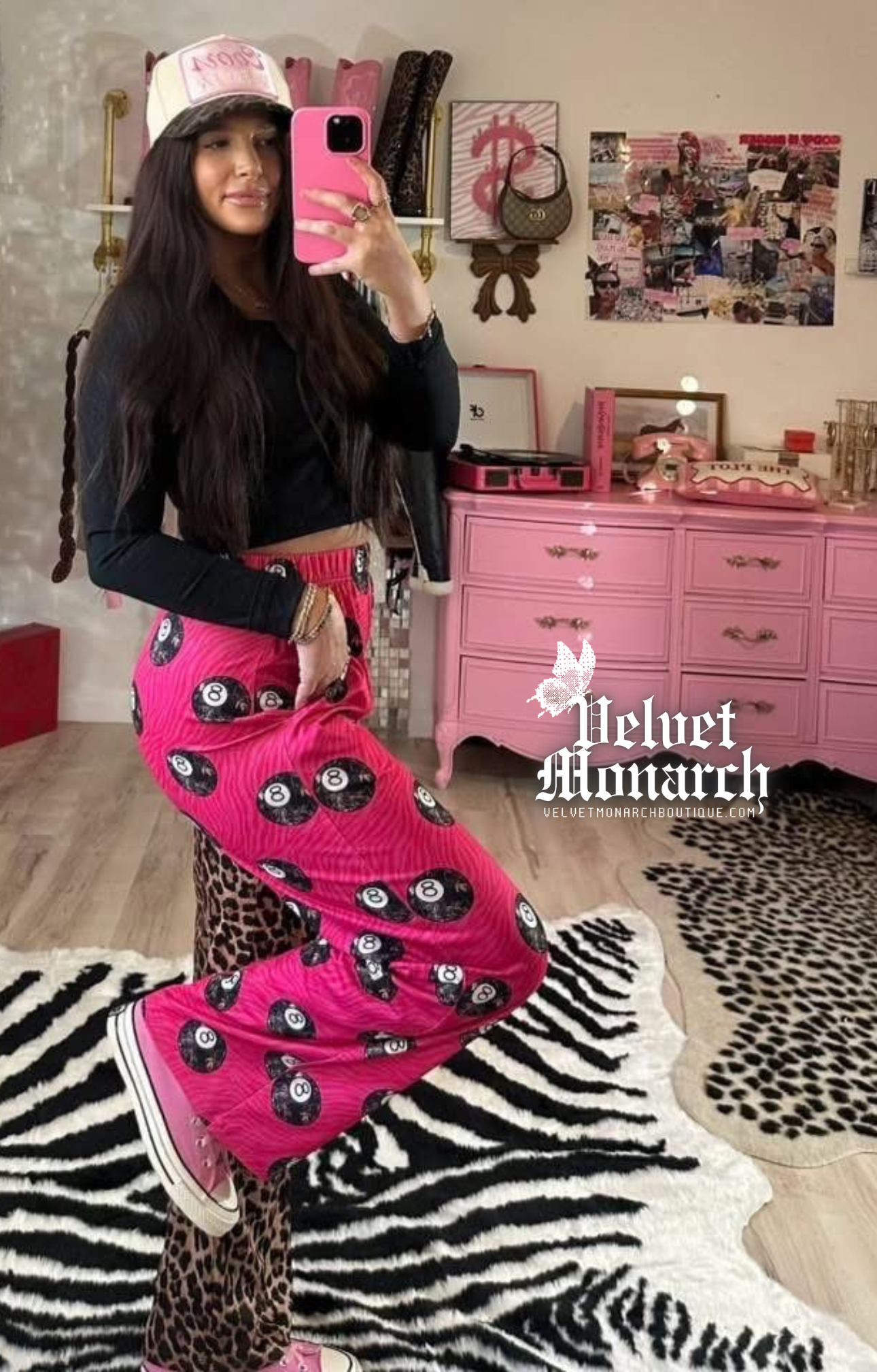 Double Trouble Pink Zebra 8 Balls & Leopard Pants
