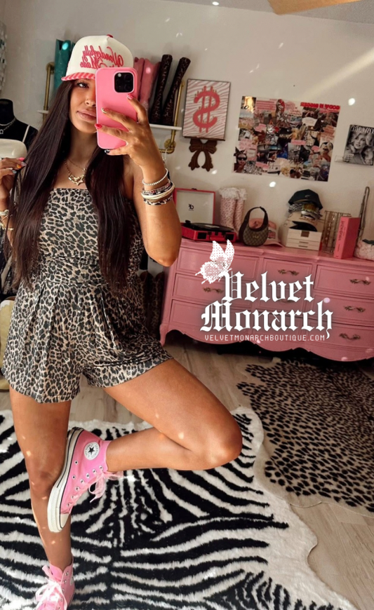 Leopard Soft Romper : PREORDER