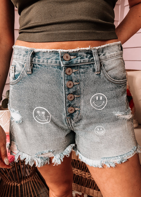 Happy Vibes Shorts - Kancan 29 left